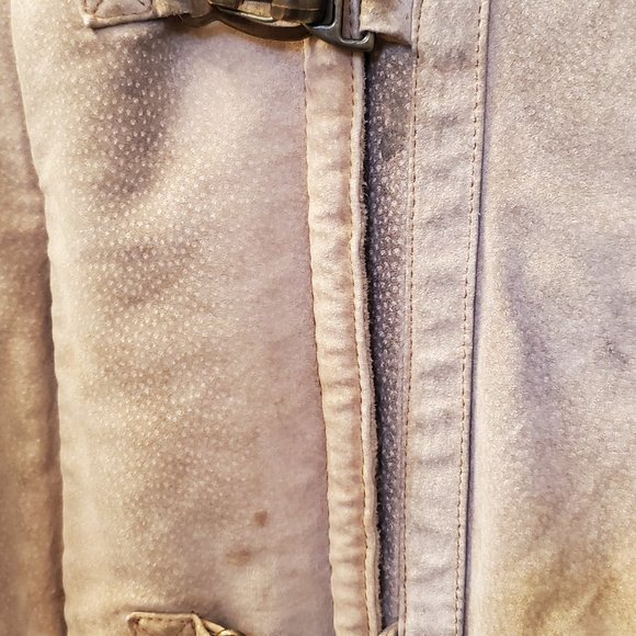 Gallery Lined Leather Coat with Hood - Picture 3 of 13